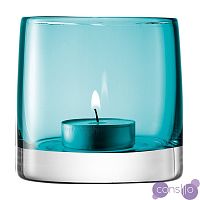 Подсвечник стеклянный бирюзовый для чайной свечи Light colour, 8,5 см
