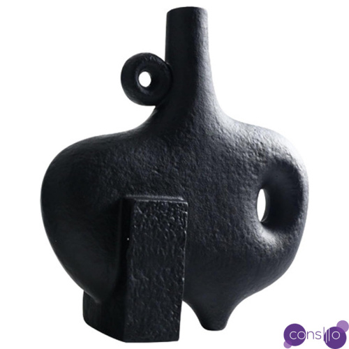 Ваза Molecule Collection Nao Black Vase