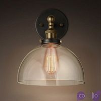 Бра Factory Filament Glass Dome Sconce