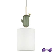 Подвесной светильник с декором в виде кактуса из керамики Opuntia D18 см