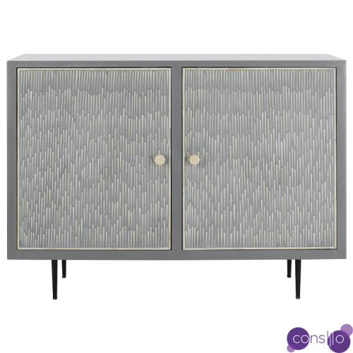 Буфет инкрустированный Inlaid Bone gray