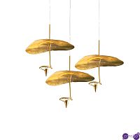 Подвесной дизайнерский светильник Gold Moon by Catellani & Smith (3 плафона)