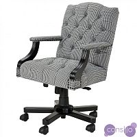 Офисное кресло Eichholtz Desk Chair Burchell black & white