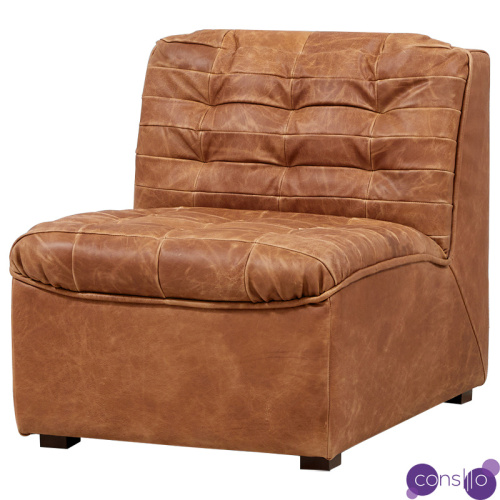 Модульное кожаное кресло Maxence Lounge Leather Armchair