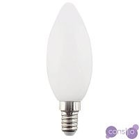 Белая матовая лампочка LED E14 5W тёплый свет