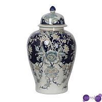 Ваза с крышкой Blue & White Ornament Vase 59