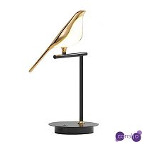 Настольная лампа с золотой птичкой NOMI One bird