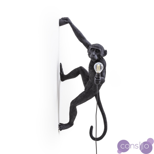 Настенный светильник светильник копия Monkey by Seletti (черный)