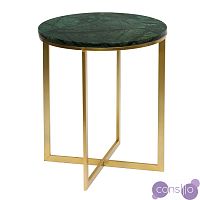Приставной стол Round Table Marble green