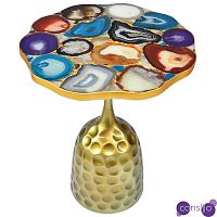 Приставной стол Cluster Surface Multicolor Agate Side Table