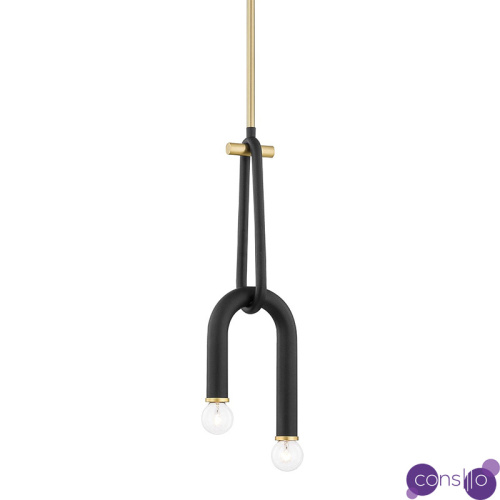 Светильник Paulson floppy pendant gold