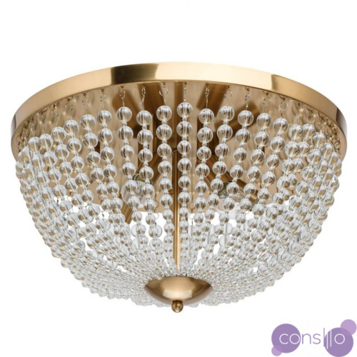 Потолочный светильник Virginia Clear Beads ceiling Gold S