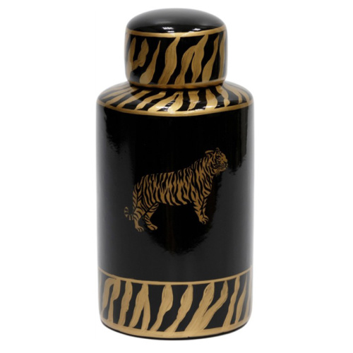 Ваза Tiger Vase black and gold