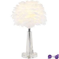 Настольная лампа с перьями Plumage White Table Lamp