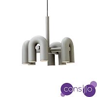 Подвесной дизайнерский светильник Cirkus by AGO Lighting (4 плафона/серый)