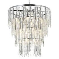 Люстра Crystal Wind Chimes Chrome Chandelier