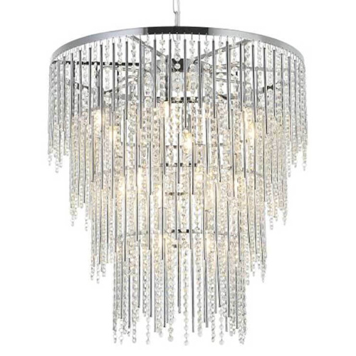 Люстра Crystal Wind Chimes Chrome Chandelier