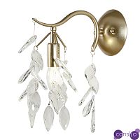 Бра Hanging Crystal Leaves Wall Lamp