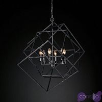 Люстра RH Caged Cubist Pendant black