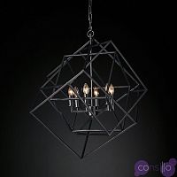 Люстра RH Caged Cubist Pendant black