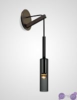 Настенный светильник-бра с плафоном цилиндрической формы NIGHT WALL