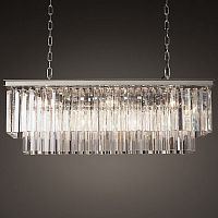 Люстра RH 1920S ODEON CLEAR GLASS FRINGE 90 nickel