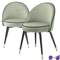 Комплект из двух стульев Eichholtz Dining Chair Cooper set of 2 pistache green
