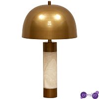 Настольная лампа с металлическим абажуром Gabriela Brass Table Lamp