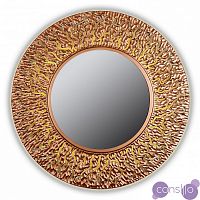 Зеркало круглое настенное бронза CORAL