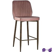 Стул Lawrence Chair Пыльно-Розовый Серый кант