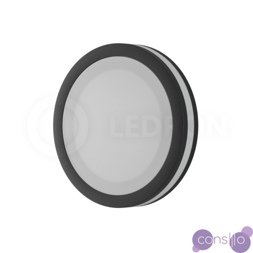 Встраиваемый светодиодный светильник LeDron LIP0906-10W-Y Black 4000K