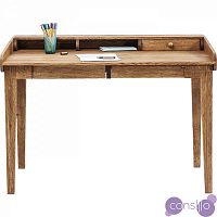 Письменный стол с полкой деревянный, дуб Attento