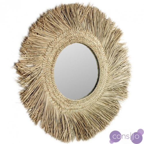 Зеркало сплетенное вручную Handmade Mirror Light Safari