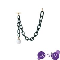 Подвесной дизайнерский светильник Cerine Swagged Pendant by Trueing Studio (зеленый)