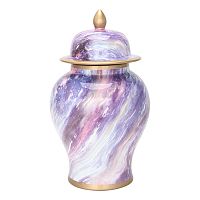 Ваза с крышкой Violet Colored Rainbow Vase
