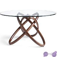 Обеденный стол круглый стеклянный 130 см DT16069 от Angel Cerda