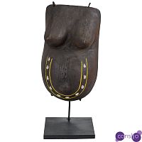 Африканская маска народности Punu, изображающая живот беременной