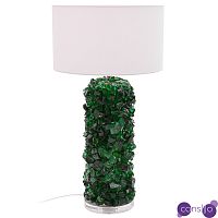 Настольная лампа Enide Green Table Lamp с абажуром