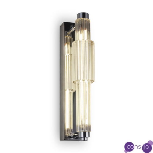 Бра с вертикальным узким плафоном Fuse Crystal Beige