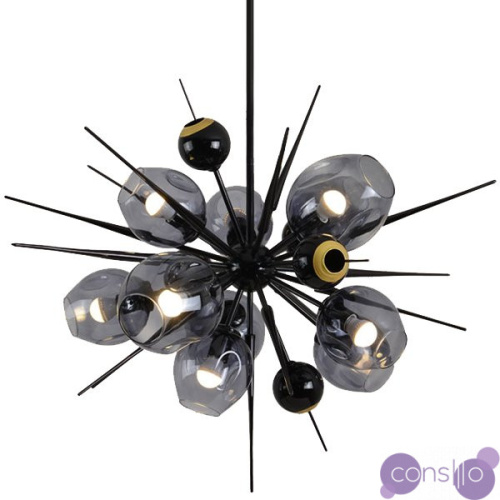 Люстра Boom Bubble Black 10 плафонов