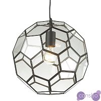 Подвесной светильник Glass & Metal Cage Pendant Globe