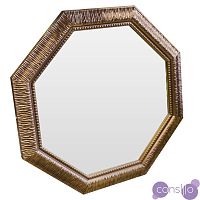 Зеркало восьмиугольное медное с декором Sparkle Cuprum