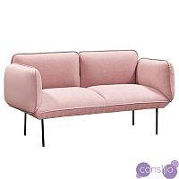 Двухместная Софа Elsa 2 Seater Sofa Розовый велюр