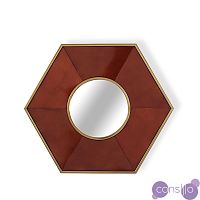 Зеркало дизайнерское Rhombus by Light Room (коричневый)