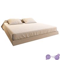 Кровать деревянная двуспальная 160х200 от Odingeniy бежевая Геометрия