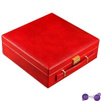 Шкатулка Rowan Jewerly Organizer Box red