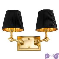 Бра Wall Lamp Wentworth Double Gold+Black
