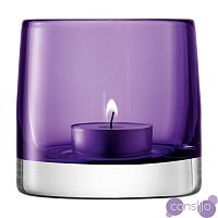 Подсвечник стеклянный фиолетовый для чайной свечи Light colour, 8,5 см