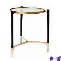 Приставной столик Black & Gold Table round