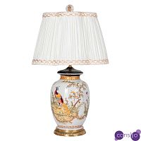 Настольная лампа с принтом павлин Peacock